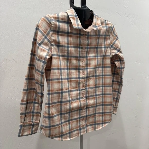 Garnet Hill Plaid Shacket, Size 8 - Picture 2 of 7